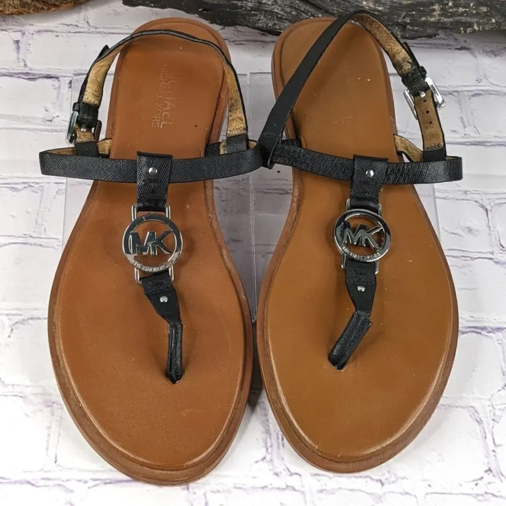 Michael Kors Sondra Logo Flat Sandals